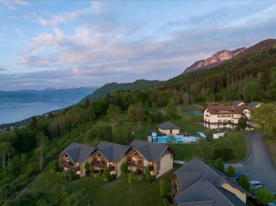 Le Garden - Ski - Vue Lac - Piscine - Parking - Evian - Thonon - 러그린 외부 사진